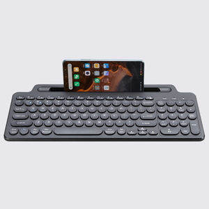 BT Wireless Touchpad Bluetooths <strong>Key</strong> Board with Built-In Holder Easy Media <strong>Control</strong> Office Laptop Tablet Phone <strong>Computer</strong> <strong>Keyboard</strong> - Product Image 3