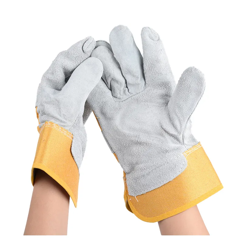 Inexpensive Industrial Long Leather Welding Gloves