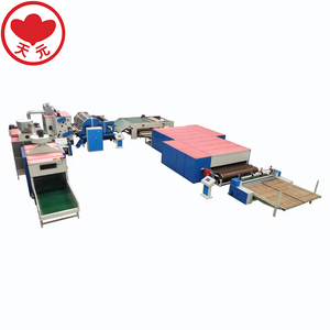 WJM-2 Thermische Bonded Watte-fließband, Thermo Bond Nowoven Stoff Produktionslinie, Polyester Watte Produktionslinie - Product Image 1