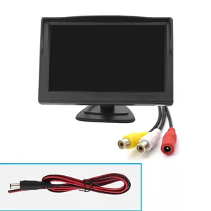 PZ RV Truck vehicle AHD TFT LCD Car Monitor 5 pollici monitoraggio AHD AV Camera Input sicurezza vista posteriore Remotor Control Car Screen - Product Image 4