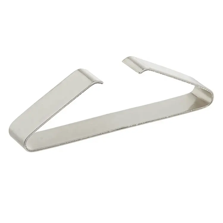 Özel paslanmaz çelik Metal S U şekilli bahar klipsler için pil kağıt mobilya Downlight