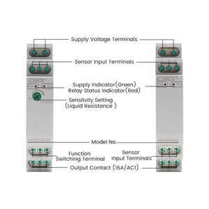 CSQ-relé de Control de nivel de líquido HYCRY8, controlador electrónico de nivel de líquido 10A AC/DC85V-265V - Product Image 6