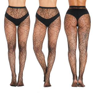 Fashion Sexy Gothic <strong>Storcking</strong> Halloween Fishnet Socks for Women Summer Thin Knitted Breathable Sustainable Lolita Solid JK Girls