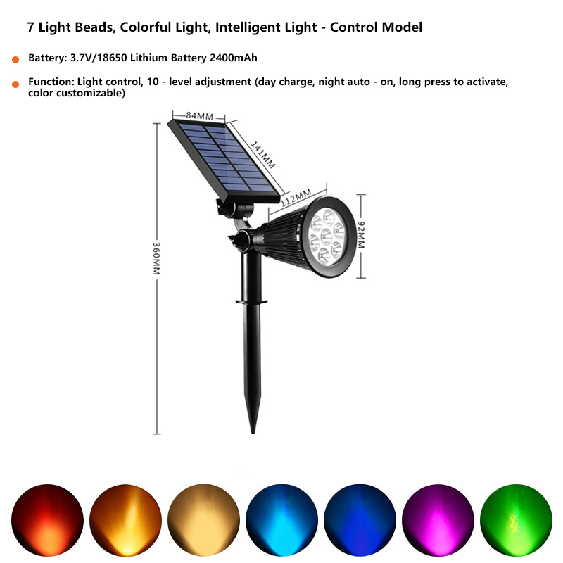7LED Spotlight - Colorful Light