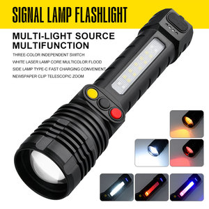 JF应急灯手电筒强力手电筒充电式发光二极管安全手电筒手电筒 - Product Image 2