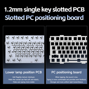 Mchose g75pro Logo có dây USB RGB LED Light PC máy tính tùy chỉnh 2.4G chơi game không dây chuyển đổi cơ khí 75% bàn phím - Product Image 4