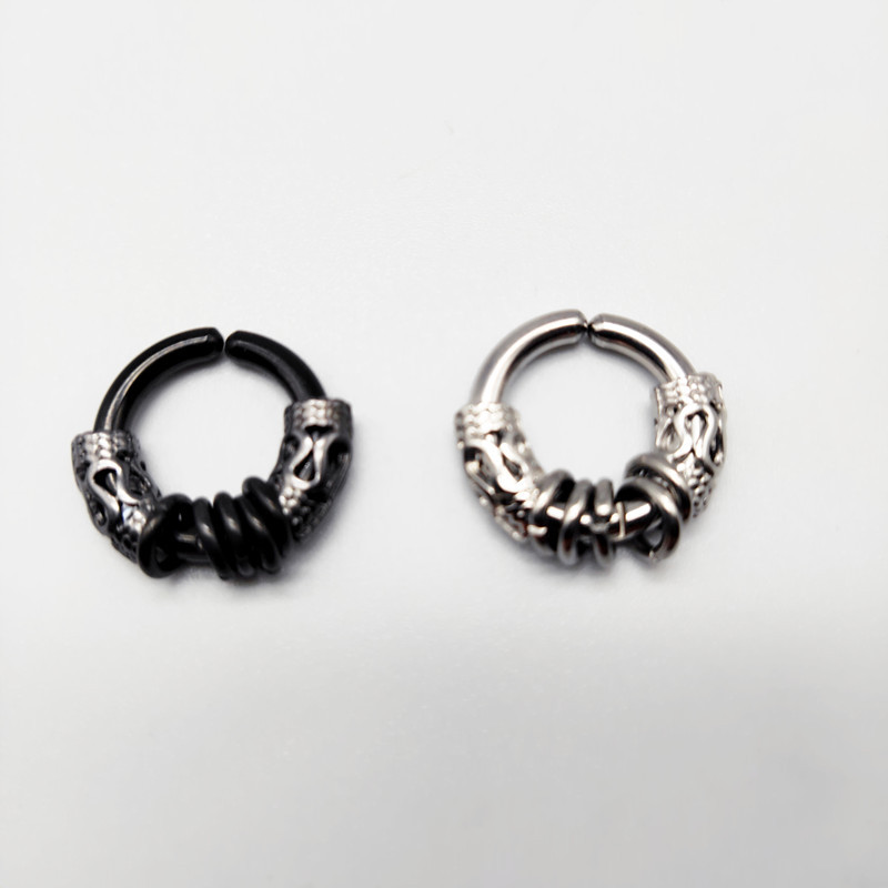 Boucles d'oreilles en acier 2,5*12 (1 paire)
