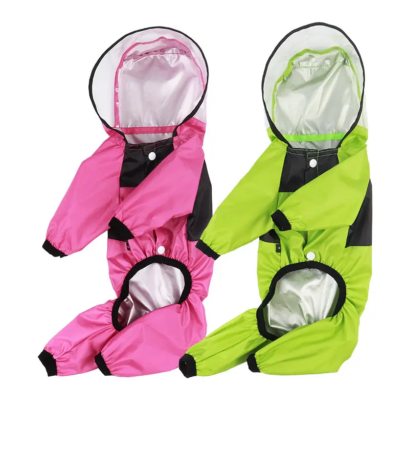 Chubasquero clásico para mascotas, para todas las estaciones, PU, impermeable, ropa para perros grandes, abrigo para la lluvia