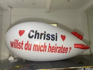 Custom Size Large Inflatable Airplane,Custom Inflatable Zeppelin Advertising Balloon in the <strong>Sky</strong> for Promotion - Product Image 2