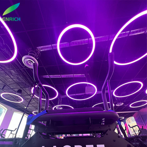 RGB DMX Steuerung Aluminium LED Ring Pendel leuchte Einfache LED Profil Rund leuchte für Büro, Hotel, Geschäft - Product Image 5