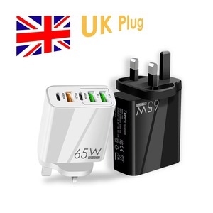 65W PD caricatore rapido 2 tipo-C 3 USB 5 porte QC3.0 compatibile adattatore di uscita multipla per i telefoni cellulari MACBOOK EU US UK Travel - Product Image 4