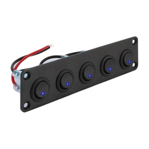 Wintai-tech araba kombinasyon anahtarı paneli Rocker anahtarı tutucu ile 5 Gang Rocker paneli anahtarı - Product Image 1