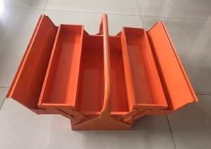 销售流行的红色汽车抽屉便宜的金属工具箱，带2个抽屉
