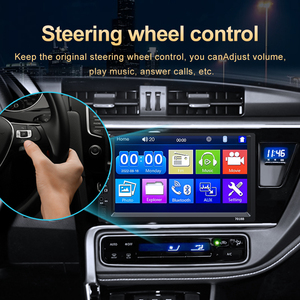 Araba multimedya MP5 7 inç tam ekran dokunmatik radyo uzaktan kumanda Bluetooth USB FM oynatma Stereo çalar kablolu telefon bağlantı BT TF - Product Image 5