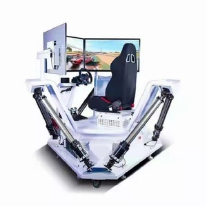 F1 máquina de juego de conducción cabina para la venta 3 tres pantallas 6 DOF seis ejes VR carreras coche Simulador de entrenamiento - Product Image 1