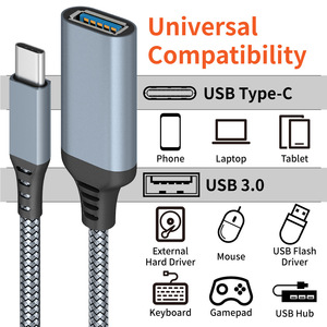 Cavi di ricarica per trasmissione dati da 0.2m da tipo c a cavo USB3.0 OTG per dispositivi elettronici telefoni cellulari tastiere mouse Laptop - Product Image 2