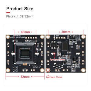 1080P PS5268 _ 32mm 5mm 60 grados sin distorsión HD reconocimiento facial Mini Cámara 2MP CMOS Sensor Android PCBA módulo de cámara - Product Image 4