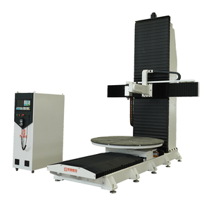 Jinan Rongchi venda popular girando mesa espuma de madeira padrão 3D escultura 1325 5 eixos cnc centro de usinagem vertical