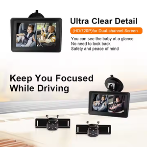 Akıllı 720P Video bebek izleme monitörü çift kanallı AV girişi gece görüş sevimli görünüm bebek kamerası güvenli sürüş koruma Pet - Product Image 5