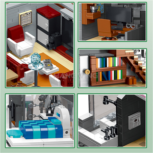 Hw 3832pcs Lambda Nhà Mô Hình Kit khối xây dựng Bộ Giáo dục biệt thự sang trọng STEM học tập xây dựng gạch đồ chơi cho trẻ em - Product Image 5