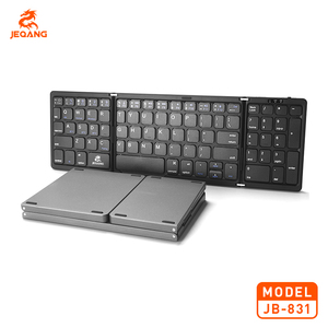 Jeqang-Teclado plegable BT, compatible con varios sistemas y múltiples dispositivos, con pantalla de - Product Image 3