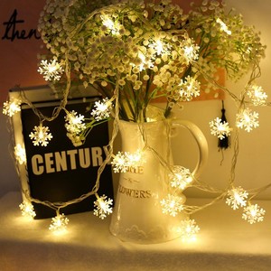 Venta al por mayor romántico 10M LED copo de nieve árbol de Navidad luces conectables 8 modos guirnalda para iluminación decorativa - Product Image 4