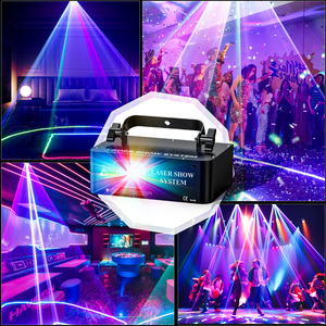 U`Kingในร่ม LED RGB เลเซอร์สแกนเนอร์Beam Effectแสงเวทีสําหรับบาร์ดิสโก้เต้นรําHall KTVสีแดงสีเขียวสีฟ้าLazerไฟ - Product Image 5