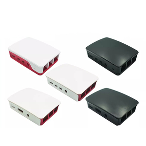 Für Raspberry Pi 3 4 Modell B ABS-Gehäuse Kunststoff box White Shell Klassisches Design mit Lüfter mit Kühlkörper für Raspberry Pi 3 4