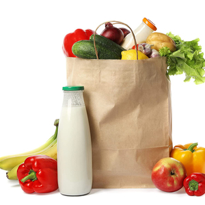 8X4.25X10.5 Bán Buôn Túi Giấy Kraft Màu Nâu Mua Sắm Túi Quà Tặng Hàng Hóa Có Tay Cầm - Product Image 2