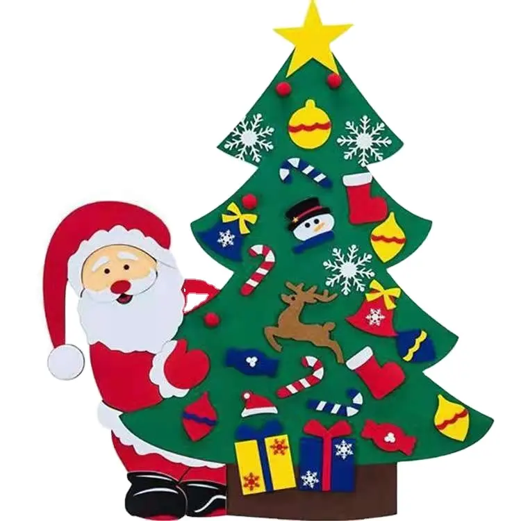 شعر هدايا الأطفال شجرة عيد الميلاد شعر شجرة عيد الميلاد للباب والزينة المعلقة على الجدار