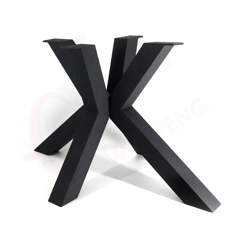 Modern Furniture Parts Black Cast Iron Legs Metal Dismountable Table Leg Bracket for Coffee Table