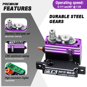 PTK 8815มก.-วัน15กก. เซอร์โว-เครื่องร่อนโลหะทั้งหมดแบบตั้งโปรแกรมได้เครื่องบิน X10min KST - Product Image 4