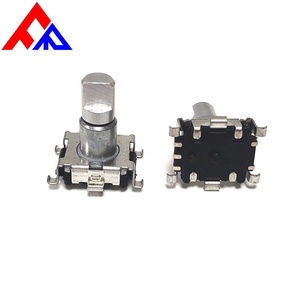 EC11 SMD 5 Pin 6mm Metal d-ekseni tırtıllı mil kodlayıcı 9 darbe 15 darbe 20 darbe döner kodlayıcı - Product Image 5
