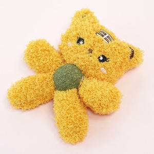 Juguete masticable no tóxico para gatos, Bola de peluche de hierba gatera con bonito diseño Animal