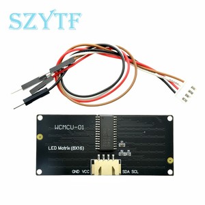 8*16 Matrix LED-Licht anzeige modul I2C-Kommunikation 3.3-5V Anwendbar