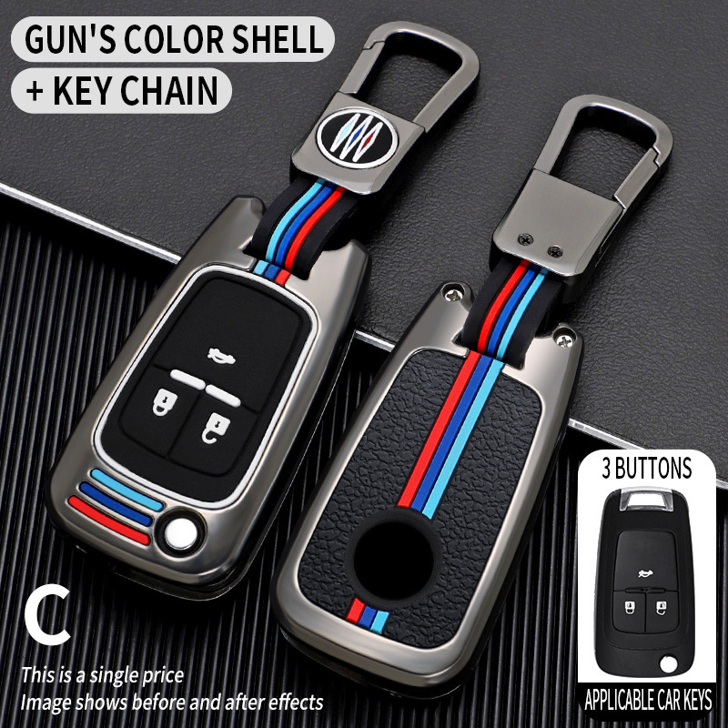 Boucle courte à coque unique de couleur pistolet à 3 clés