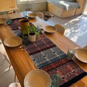 Thiết kế mới phong cách dân tộc sọc trang trí nội thất dệt bảng <span class=keywords><strong>Runner</strong></span> Đảng khách sạn nhiều kịch bản có sẵn bảng <span class=keywords><strong>Runner</strong></span> - Product Image 1