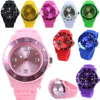 custom print Dial Date Calendar men women Silicone Band bracelet rubber led wrist sport watch