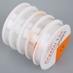 10pcs/set 0.4mm-1.0mm Round Transparent <strong>Elastic</strong> Crystal Line Bracelet <strong>String</strong> Fishing Line for Beads Jewelry Making - Product Image 6