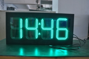 Outdoor Waterproof 16&quot; Inch Digital Led Street Clock LED Time and <strong>Temperature</strong> Signage Display Countdown Function Scoreboard - Product Image 4