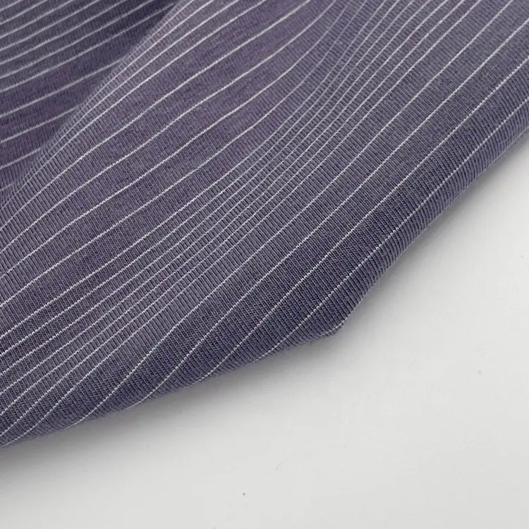TENCEL lenzing mikro modal çizgili polyester düz örme kumaş kadınlar için 50S + 30D ter pantolon