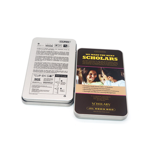 Biểu tượng tùy chỉnh xì gà kim loại tin trường hợp với bản lề Thẻ quà tặng mini hình chữ nhật bản lề nắp hộp thiếc - Product Image 5