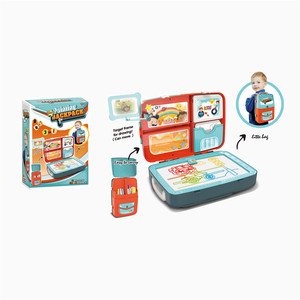 3 in 1 sırt çantası ambalaj yaratıcı boyama oyuncak oyun seti eğitici çocuklar için çizim kurulu yazı seti - Product Image 2