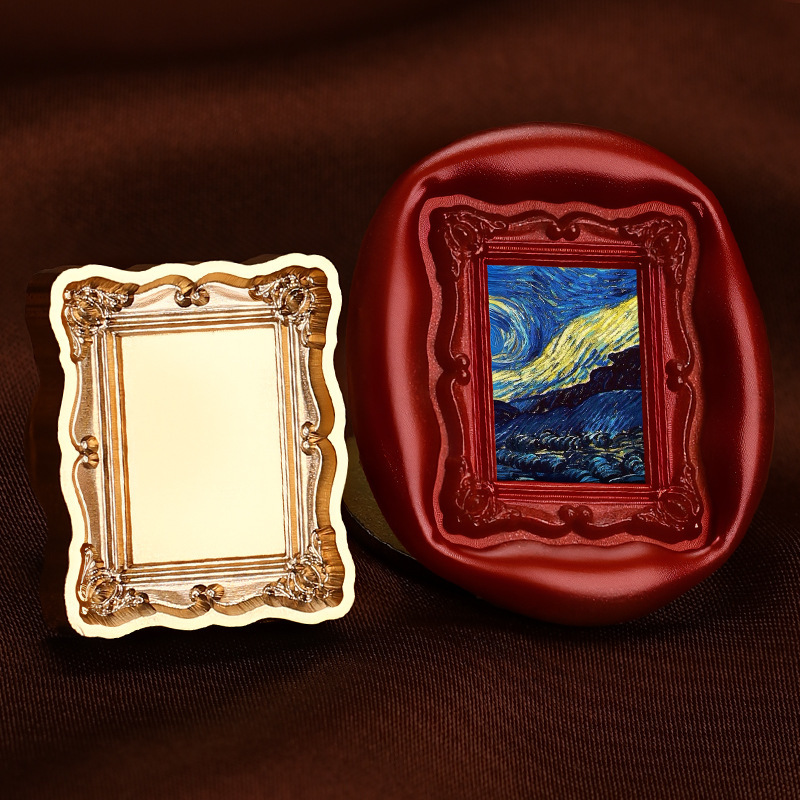 Cadre photo rétro 03 (relief irrégulier 30 découpes, 20,5 mm x 24,2 mm)