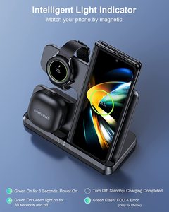 Apple Watchヘッドセット携帯電話ワイヤレス充電スタンド用の新しい磁気スリーインワンワイヤレス充電器 - Product Image 4