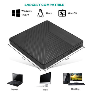 EDD17 7 IN 1tf卡外部光盘 +/-RW驱动器，带sd卡读卡器和USB端口USB 3.0 Type-C DVD光盘 - Product Image 4