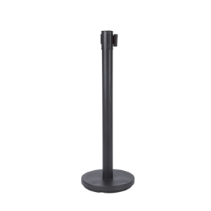 Kalabalık kontrol direği bariyeri 3m geri çekilebilir kemer bariyer ile cilalı paslanmaz çelik kalabalık kontrolü payanda - Product Image 3