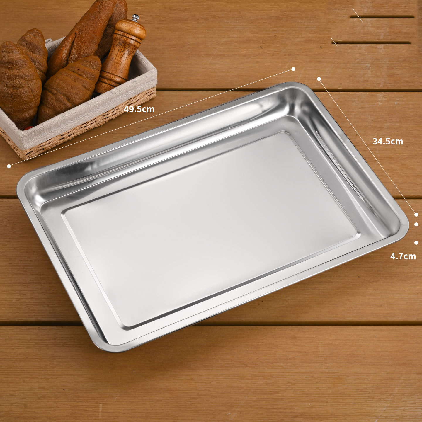 50*35*4.8 cm Silver