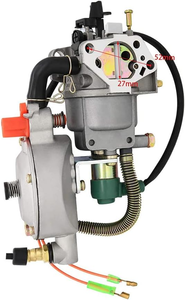 Generator Dual Fuel Carburetor Compatible with LPG CNG Conversion Kit 4.5-5.5KW <strong>GX390</strong> <strong>188F</strong> Manual Choke - Product Image 3