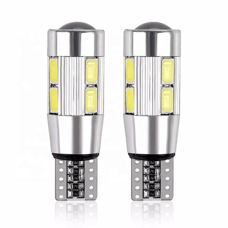 Système d'éclairage automatique LED, ampoules T10 Canbus 194 W5W 10SMD 5730, 2 pièces, ampoules de Parking, lampes de voiture